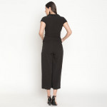 Black Solid Jumpsuit