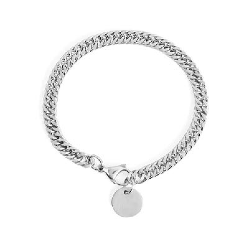 The Lifestyle Co Men Silver Tone Chain Bracelet