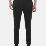 Men Black Solid Slim Fit Cotton Joggers