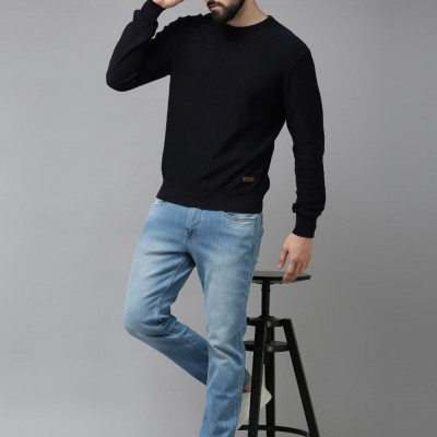 Men Blue Slim Fit Light Fade Stretchable Jeans