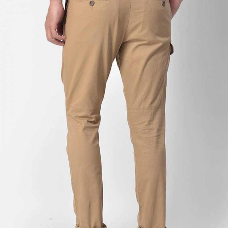 Men Khaki Chinos Trousers